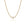 Baby Spur Chain Necklace in yellow gold with white diamond, front view