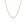Baby Spur Chain Necklace in yellow gold, front view
