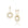 Eclipse Pavé Mini Spur Earring in yellow gold with white pavé diamonds, front and side view
