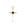 Glint Earring Charm in yellow gold with black diamond, front view