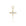 Glint Earring Charm in yellow gold with white diamond, front view