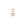 Inverted Diamond Spur Earring Charm in yellow gold with white diamond, front view