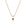 Inverted Diamond Spur Pendant in yellow gold with black diamond, front view