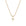 Inverted Diamond Spur Pendant in yellow gold with white diamond, front view