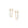 Pavé Half Latch Earring in yellow gold with white pavé diamonds, front and side view