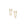 Pavé Huggie Latch Earring in yellow gold with white pavé diamonds, front and side view