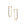 Pavé Latch Earring in yellow gold with black pavé diamonds, front and side view