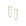 Pavé Latch Earring in yellow gold with white pavé diamonds, front and side view