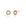 Pavé Spur Stud in yellow gold with black pavé diamonds, front and side view